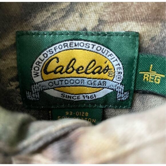 Cabela’s Advantage Timber Leaf Camouflage Long Sleeve Button Down Shirt L - Picture 6 of 10